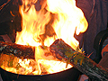 Burning Log