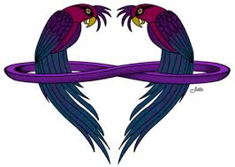 Infinity-Heart Parrots